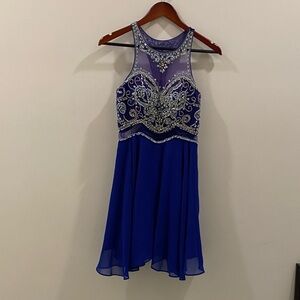 Rouge Black Label on Bright Blue Satin